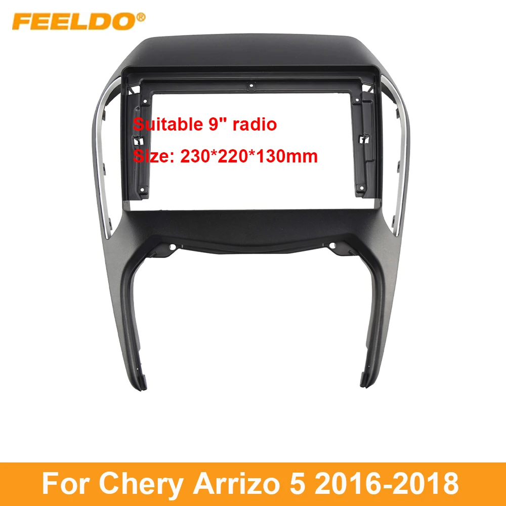 Feeldo Car Audio 9 "Grande Schermo Dash Fascia Panel Frame Kit Adattatore Per Chery Arrizo 5 (16-18) Dash Frame