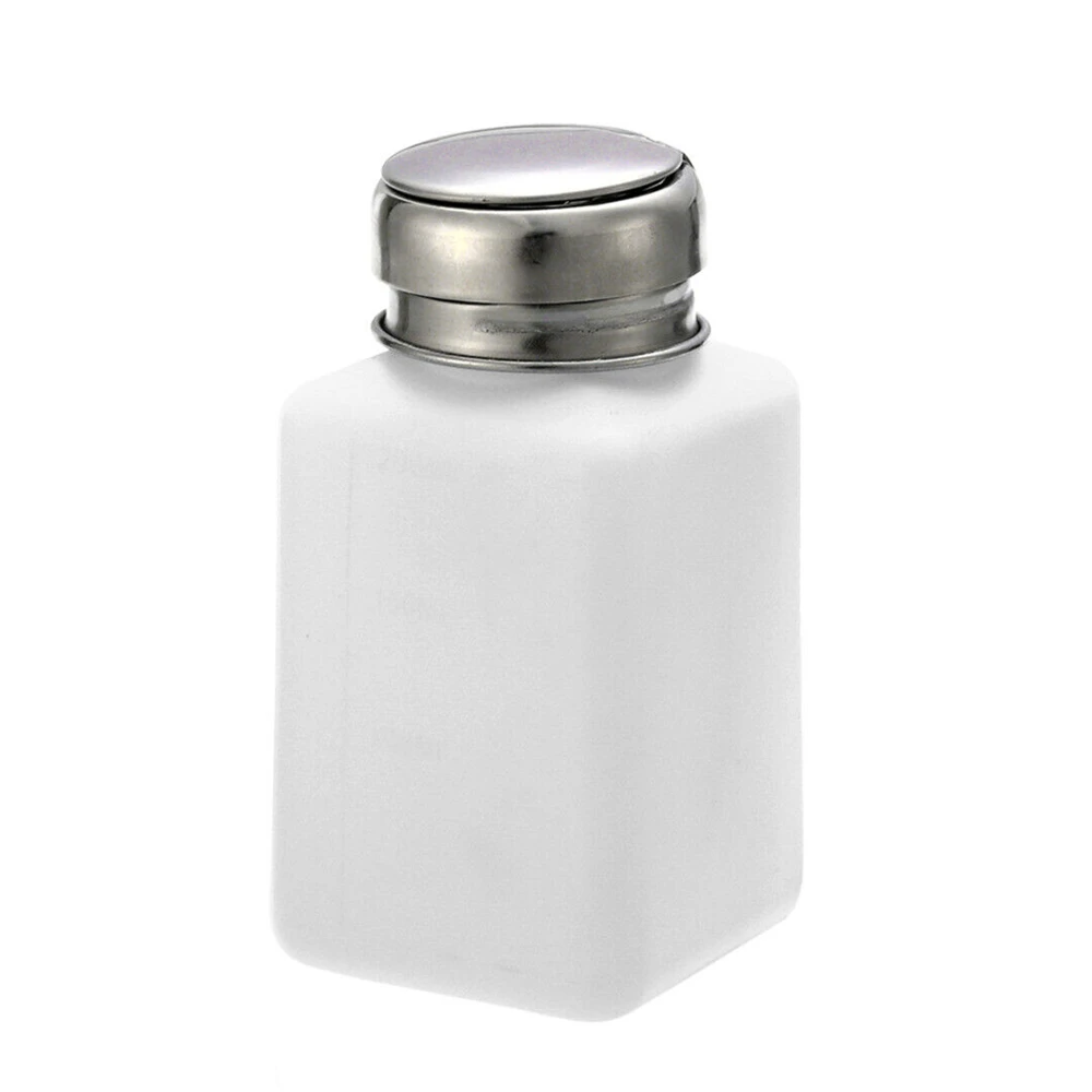 200ML Nail Press Bottle Liquid Alcohol Gel Polish Holder Portable Acrylic Gel Polish Cleaner Remover Dispenser Duck Pump Tools