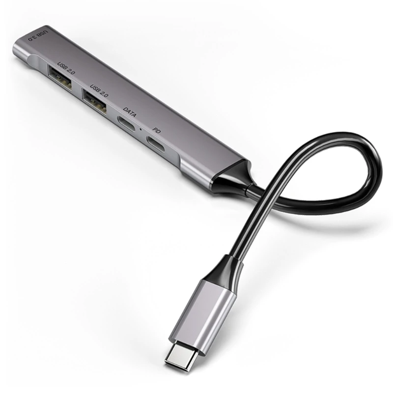 Hub Usb C Tipo C Porte Usb Multiple (1 Usb 3.0 + 2 Usb 2.0 1 Usb C) Hub Usb Pd60W