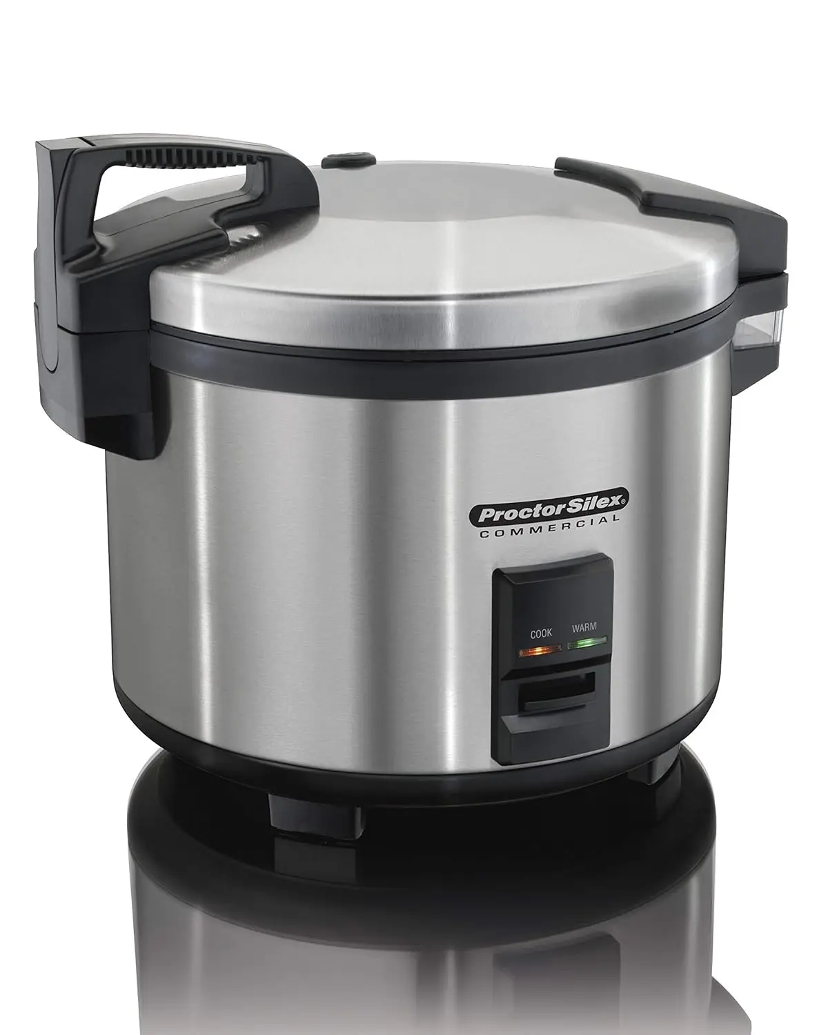 Beach Proctor Silex Commercial 37560R Rice Cooker/Warmer, 60 Cups Cooked Rice, Non-Stick Pot, Hinged Lid, Stainless Ste