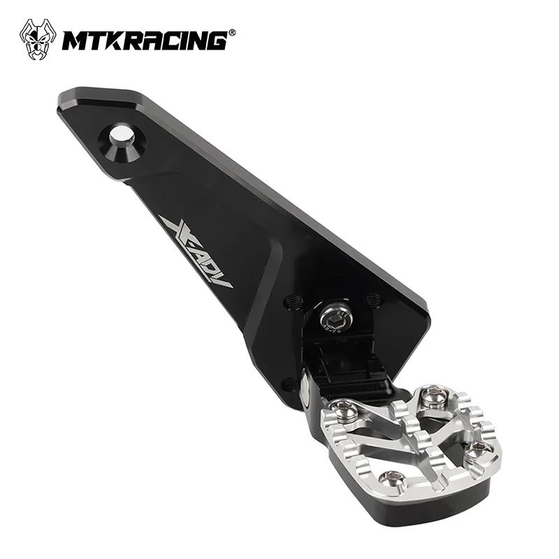 MTKRACING Aluminum Alloy Rear Pedal Foot Stand Folding Footrests Passenger Foot Pegs For HONDA XADV 750 XADV750