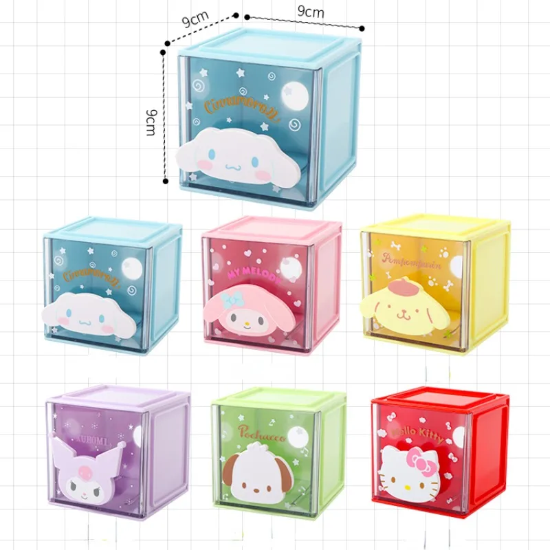 クリエイティブな漫画の収納ボックス、積み重ね可能な引き出し、正方形