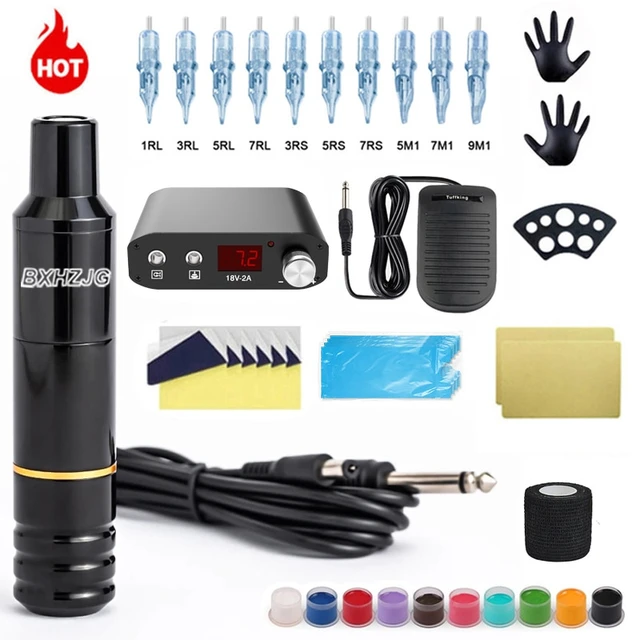 Tuffking Wireless Tattoo Short Pen Set Secant Fog Direct - Temu