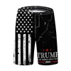 Fashion American Flag Trump 2024 Pattern Beach Short Summer Trend Streetwear 3D Printed Board Shorts Casual Oversize Swim Trunks 3