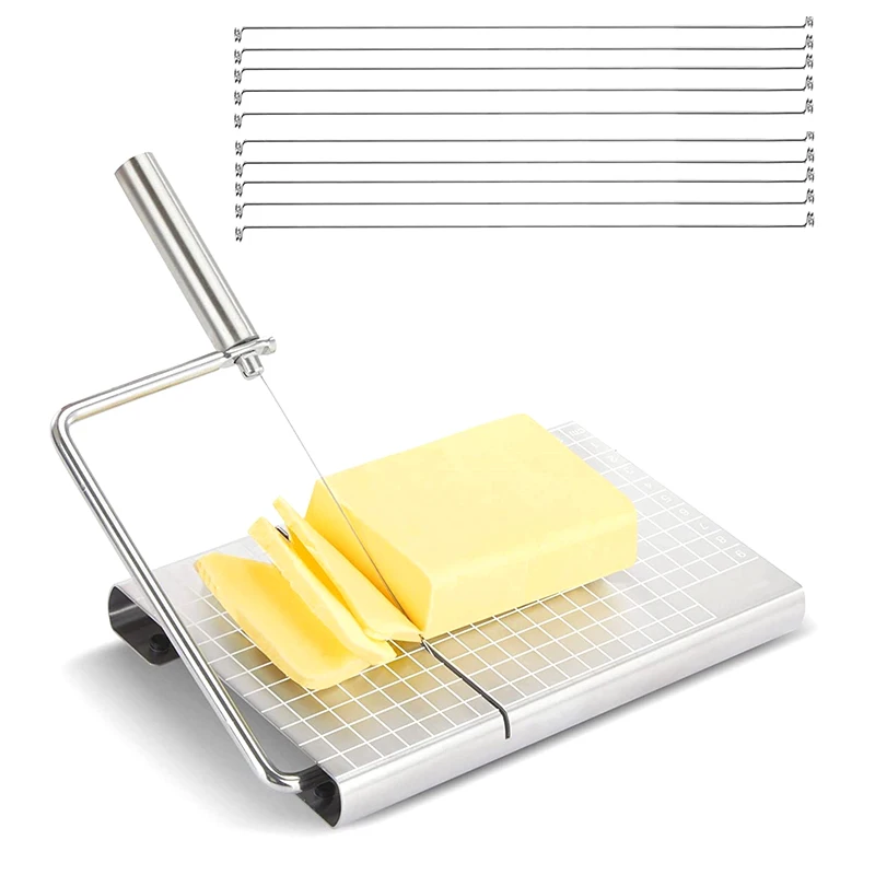 Cheese Cutting Wire Multipurpose Butter Wire Splitter Cheese Slicer Cutter Cutting Serving for Kitchen Tool Replacement 10Pcs
