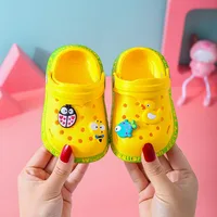 2-6Y Children New Cute Cartoons Kids Mules Clogs Summer Garden Beach Slippers Sandals Cave Hole Baby Shoes For Boys Girls 3