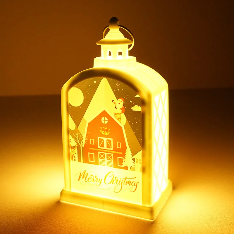 Lanterna Led Personalizada para a Decoração do Natal Sublimação Blanks Pcs Lot - Imagem 2