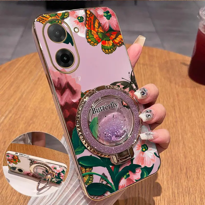 5 Colorful Butterflies Plating Phone Case