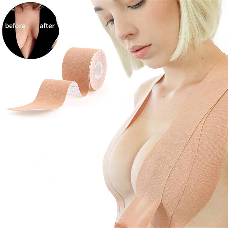 

1Set Boob Tape Bras Women Adhesive Invisible Bra Nipple Pasties Covers Breast Lift Tape Push Up Bralette Strapless Pad Sticker