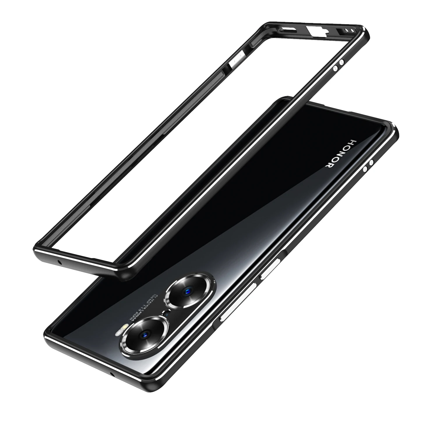 

Matching Colors Aluminum Metal Bumper Case For Honor 60 Pro Honor60 Pro Slim Cover CASE Len Carmera+Frame Protector