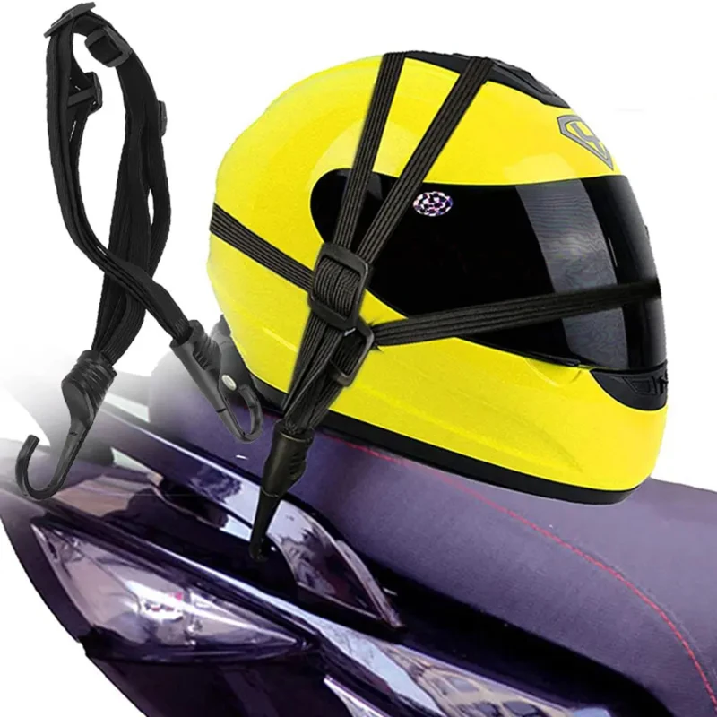 Motorcycle Helmet Straps Motorcycle Accessories Hooks Luggage Retractable Elastic Rope Fixed Strap Motos Helmet Luggage Net NEW
