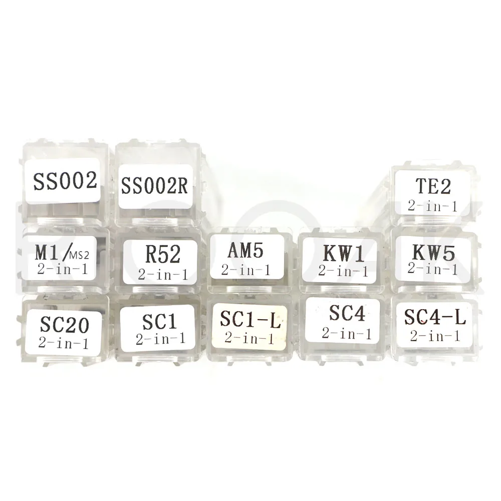 Lishi เครื่องมือ2 in 1 SS001 SS002 SS002R R52มืออาชีพ KW1 KW5 SC1 SC4 M1 SC20/MS2 AM5ช่างทำกุญแจ TE2เครื่องมือสำหรับประตูบ้านล็อคแพ่ง 1