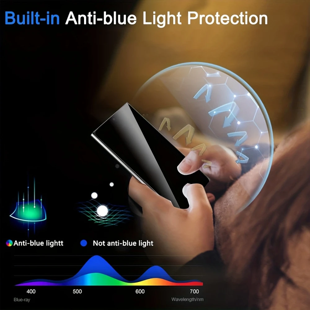 NNBILI 3-teiliger Sichtschutz aus gehärtetem Glas für Samsung Galaxy S26 Ultra S26-Serie, unterstützt 0,01S-Fingerabdruck-Entsperrung – Detail 8