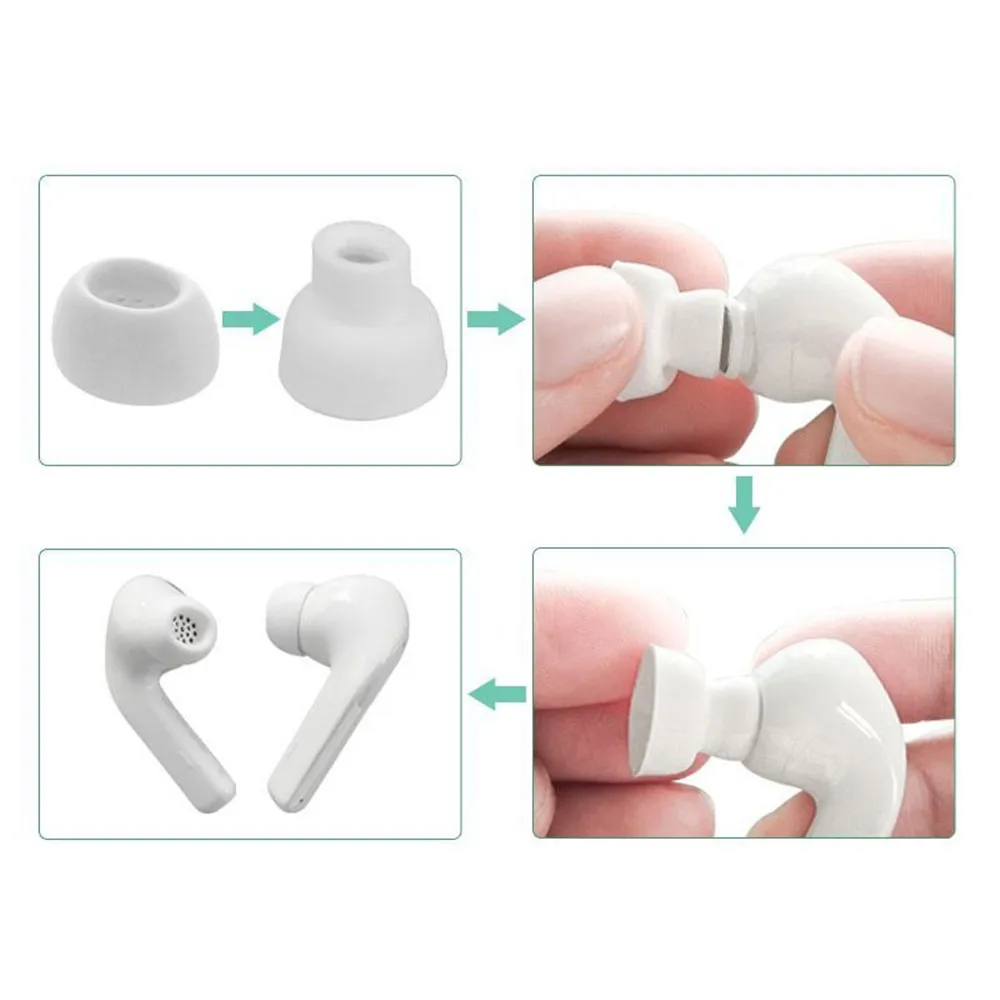 Silicone Earbuds Tips for Xiaomi Buds 3 3Pro Eartips Cover Earphone Accessory Kits Earcaps Earplugs Eargel Replacement