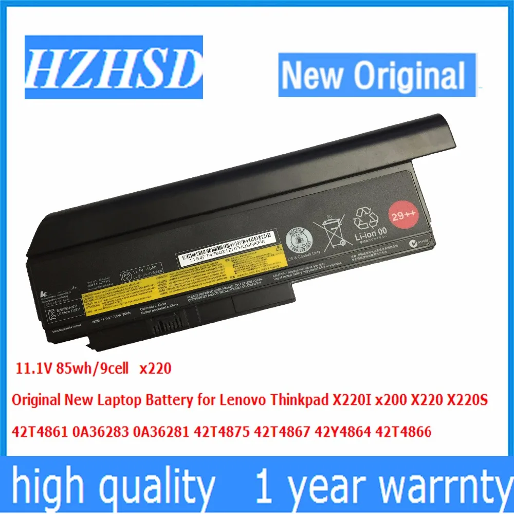 

11.1V 85WH 9CELL Original New Laptop Battery for Lenovo 42T4899 42T4900 42T4942 42T4872 x220 X220I x220s