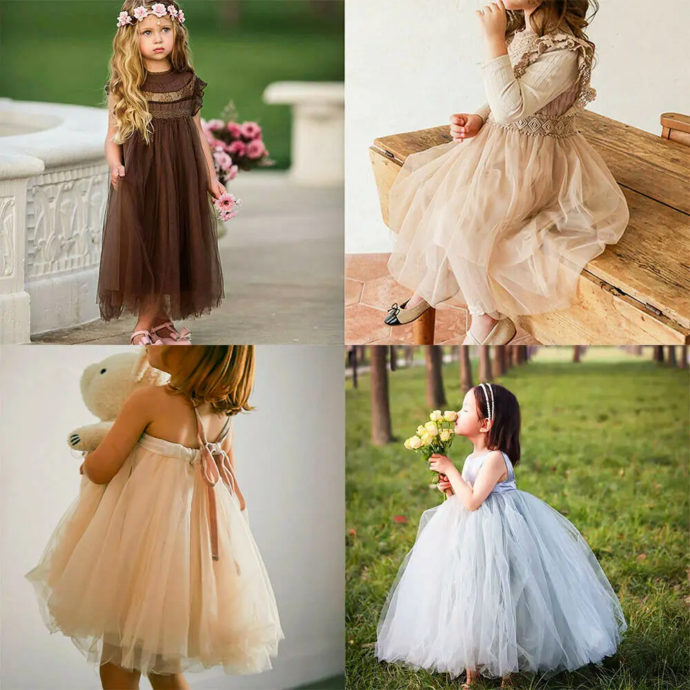 1 Yard Brown Nude Nylon Tulle Fabric Super Soft Fine Mesh DIY Sewing Pageant Wedding Decoration Girls Birthday Dress Material