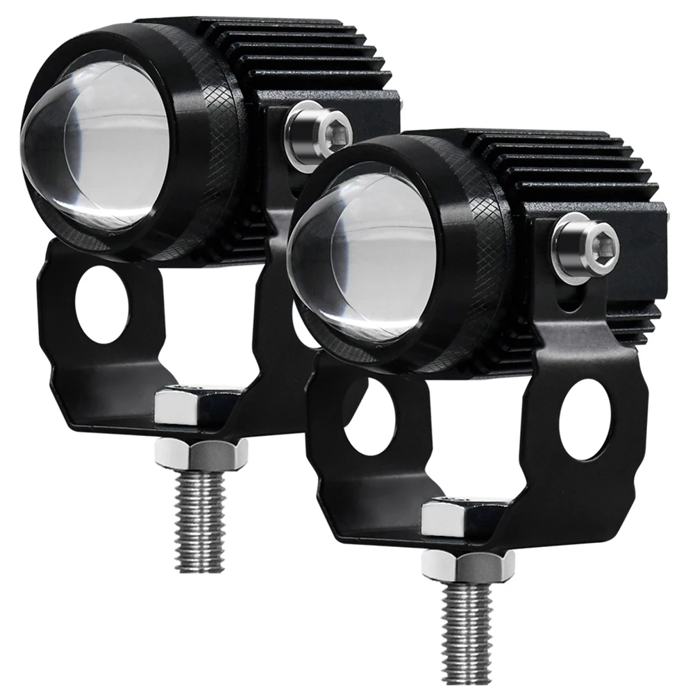 

Universal LED Motorrad Scheinwerfer Projektor Objektiv Dual Farbe Auto ATV Fahren Nebel Licht Hilfs Scheinwerfer Fur Roller Lamp