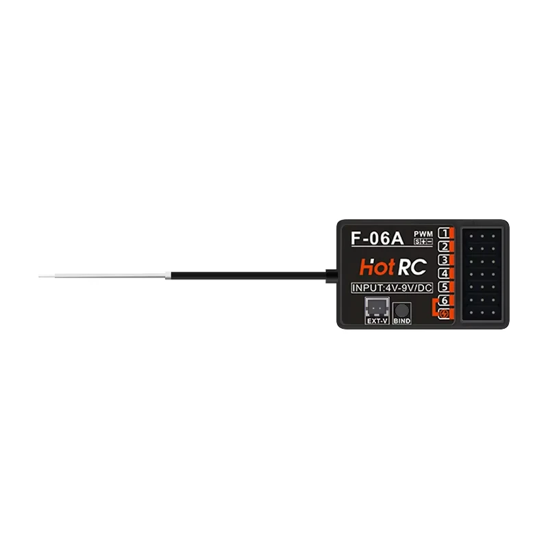 HotRC CT-6A Émetteur RC 6CH 2.4GHz avec Récepteur - Simulateur RC