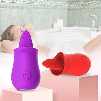 Oral Licking Tongue Vibrator Sex Toys for Women G-Spot Stimulating Licker Clit Nipple Tickling Massager Erotic Masturbator 4