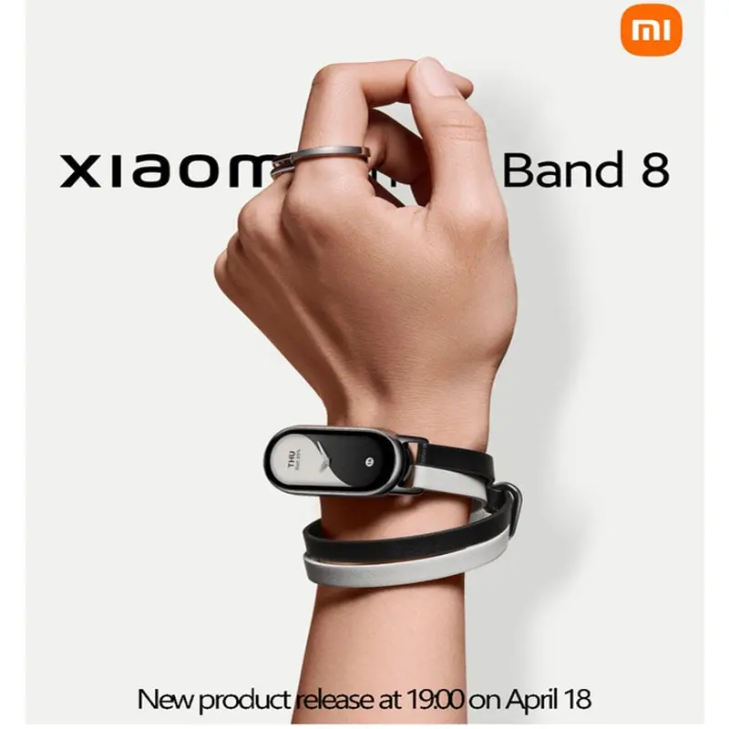 

Фитнес-трекер Xiaomi Mi Band 8 с функцией отслеживания пульса и уровня кислорода в крови