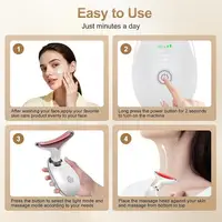 3 in 1 Face and Neck Massager Portable Micro Current Facial Beauty Device with Smart Vibration Skin Care Tool for Neck Firming 6