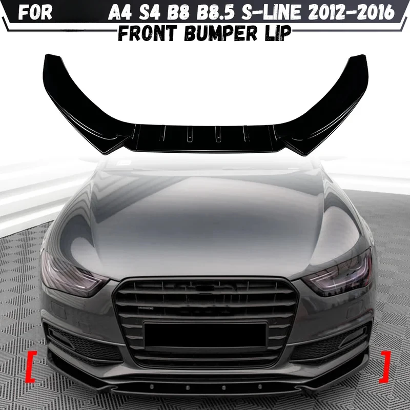 핫세일 프론트 범퍼 립 디퓨저 바디킷 스포일러 가드 A4 S4 B8 B8.5 2012-2016