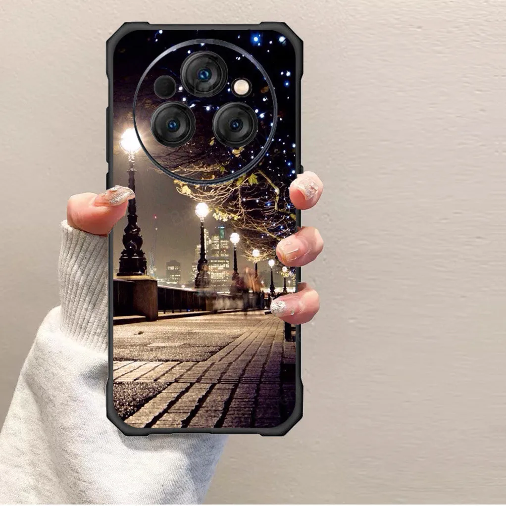 Hülle & Panzerglas Für Oukitel WP35 – Weiche Silikonhülle + Displayschutzfolie, Schwarz