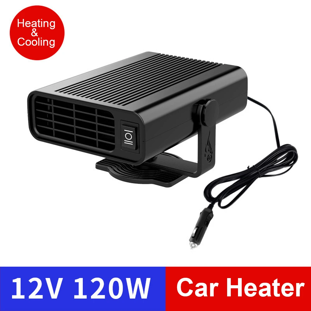 Chauffage de voiture intelligent portable, dégivrage automatique du  pare-brise, dél'offre buage, rotation résistante à 120, 2 en 1,  refroidissement rapide, ventilateur de chauffage, 12V, 24V, 360 W