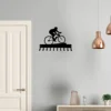 Cycling Medal Hanger Rack 10 Hooks Metal Wall Art for Proudly Displaying and Organizing Your Cycling Achievements 3