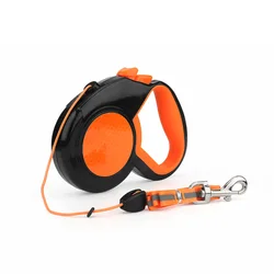 Automatic Retractable Reflective Pet Leash for Walking Dogs and Cats (Orange)