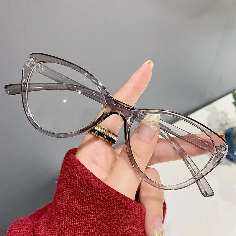 

2023 Blue Light Blocking Glasses New Vintage Cat's Eye Frame Glasses Female Simple Personality Fashion очки