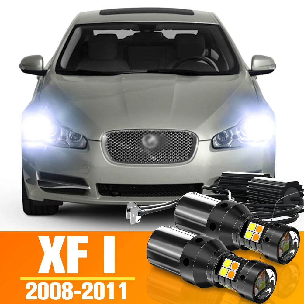 2pcs Dual Mode LED Turn Signal+Daytime Running Light DRL Accessories