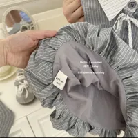 Robe d'été pour petites filles, chemises longues rayées, robes élégantes d'anniversaire pour enfants de 0 à 7 ans, 25 6