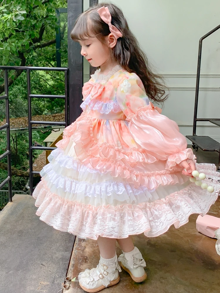 Girl's Lolita Dress New Children's Autumn and Winter Baby Olita Skirt Birthday