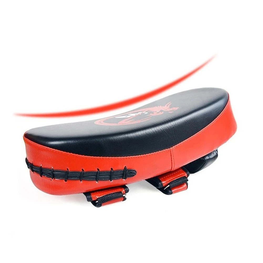 PU Leather Hand Foot Kicking Pad Bag Curved Foot Target Pad for Muay Thai Taekwondo Martial Arts Training