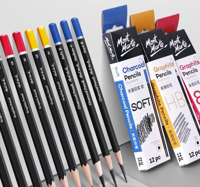 Brusarth Professional Charcoal Pencils Drawing Set 6 Pieces (Ex-Soft, Soft,  Medium, & Hard) Charcoal Pencils for Drawing, Sketching, Shading, Artist  Pencils for Beginners & Artists - Yahoo Shopping