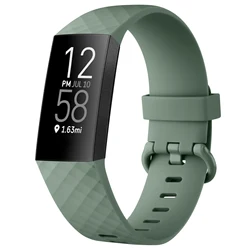 Premium TPU Replacement Strap for Fitbit Charge Smartwatch - Durable and Stylish Band Bracelet (Avocado green)