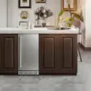 Outdoor Refrigerator, Weather Proof Stainless Steel Beverage Beer Cooler Under Counter Fridge, Indoor/Outdoor Refrigerator with 3