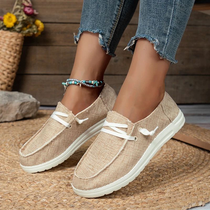 Summer Women Fashion Vulcanized Sneakers Platform Solid Color Flat Ladies Shoes Casual Breathable Wedges Ladies Walking Sneakers - 5
