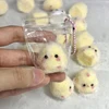 2Pcs Chicken Pinch Music Decompression Toys Mini Finger Sensory Pinch Slow Rebound Mud Feel Simulation Animal Chickens Pendant 1