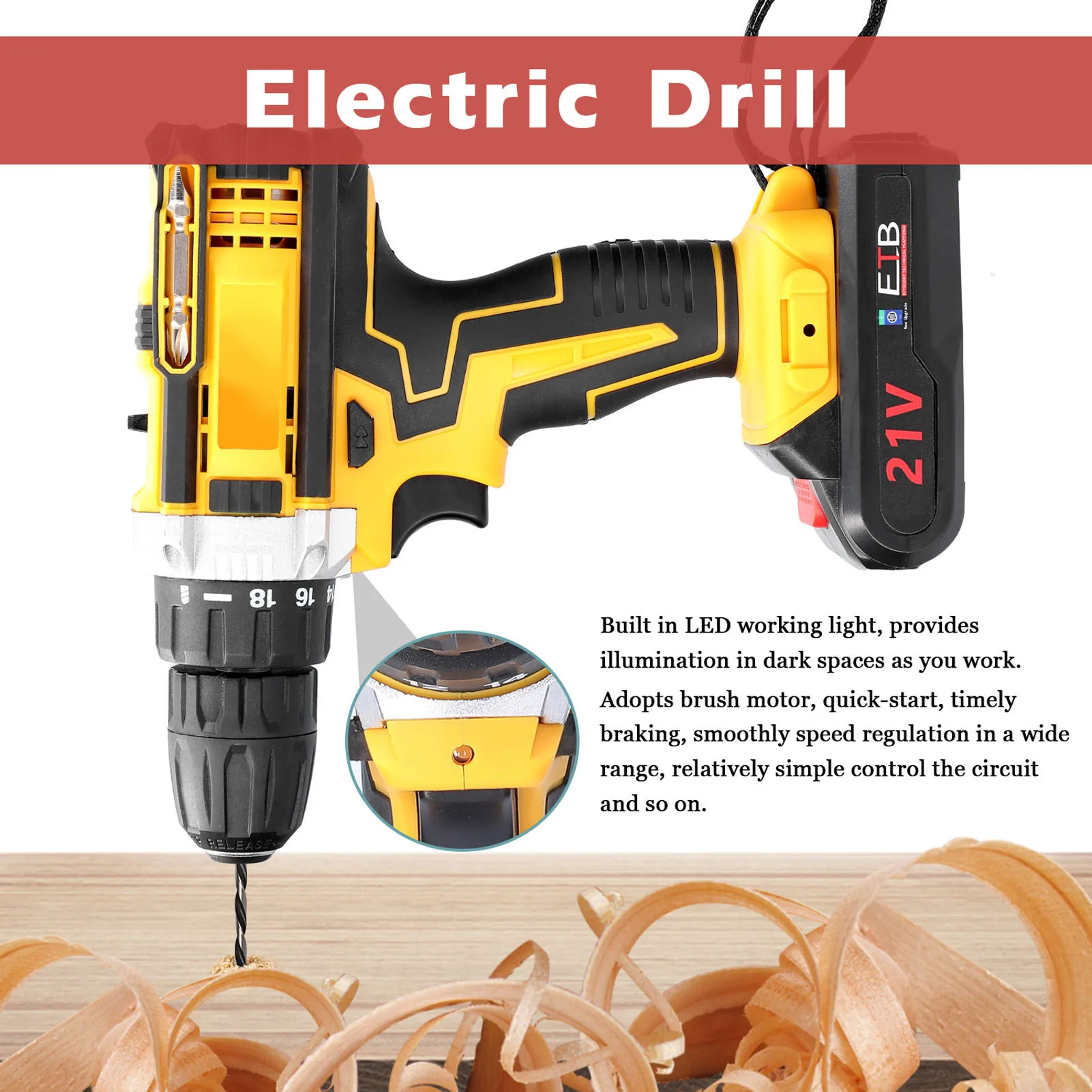 Power Mini Electric Drill Kit Cordless Battery Rotary Electric Drill  Construction Parafusadeiras A Bateria Electric Tools - AliExpress