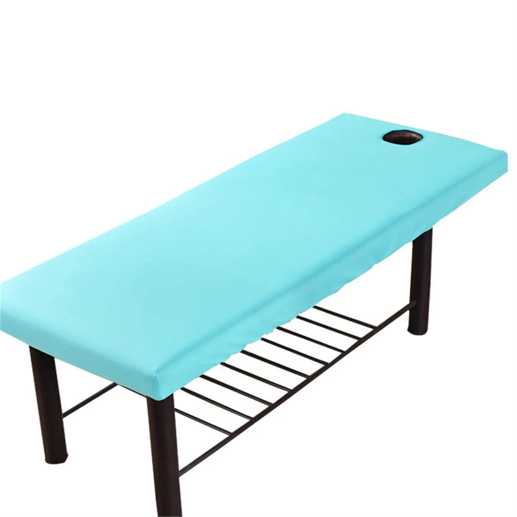 Massage Tisch Bett Spannbetttuch Reine Farbe Gebürstet Schönheit Bett Abdeckung Schönheit Salon Gummiband Massage SPA Therapie Abdeckung Universal – Detail 12