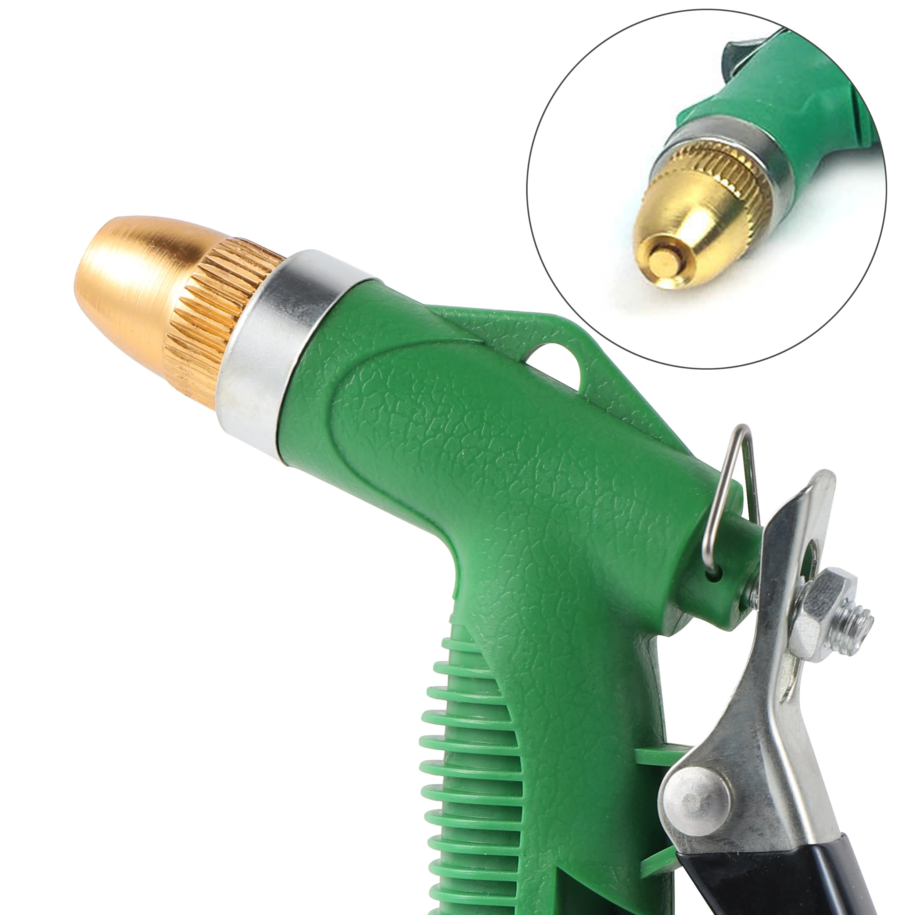 LHGDMJO Pistola ad acqua, irrigatore da giardinaggio ad alta pressione in metallo pistola a spruzzo per innaffiare piante, lavaggio auto e doccia cane (dimensioni: 10 m vestito