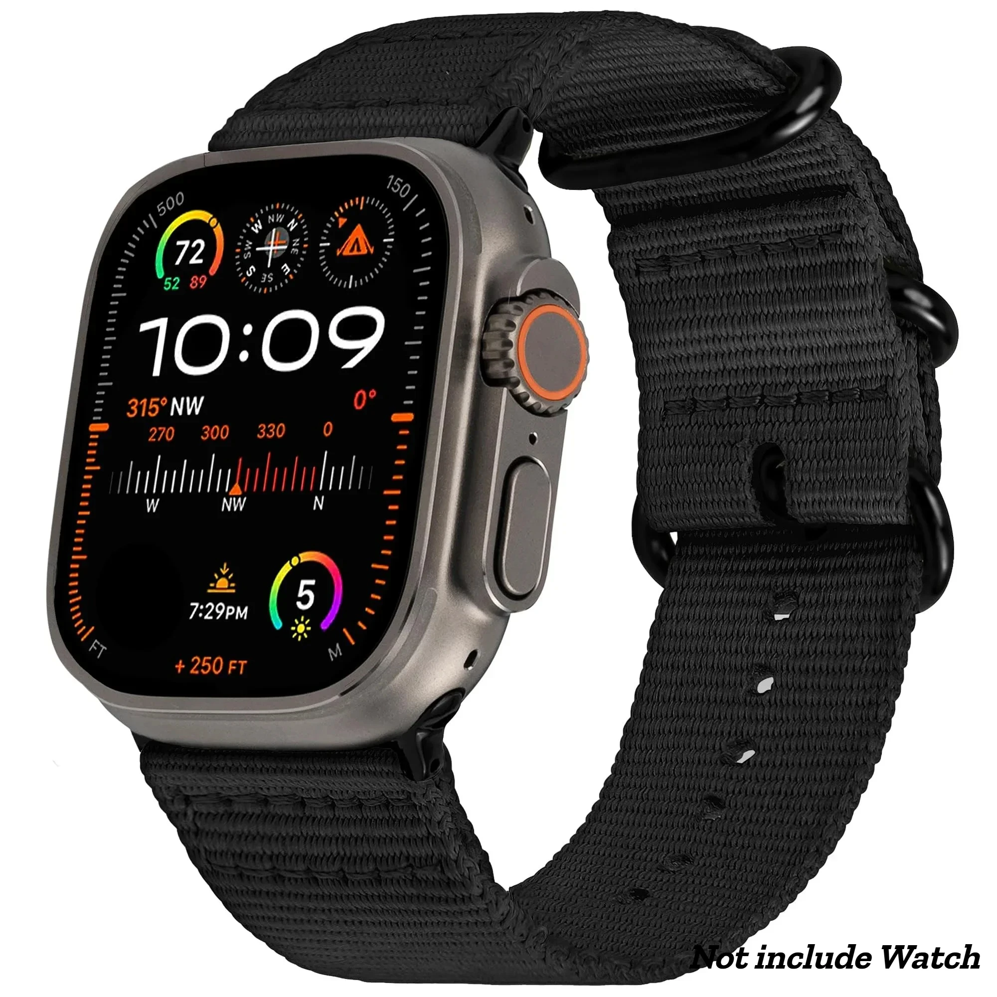 Premium Nylon Braided Strap for Apple Watch - Elegant Woven Bracelet Design