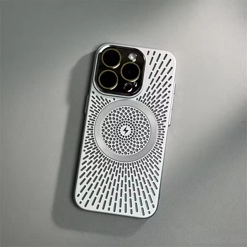 Sleek Ultra Slim Heat-Breathable Magnetic Phone Case with Lens Overlay