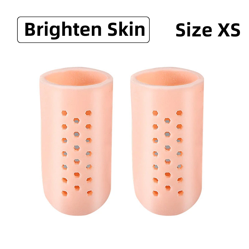 2Pcs=1Pair Foot Care Tool Silicone Fingers Separators Stretchers Toe Tube Corns Blisters Protector Gel Bunion Protection Spacers toe separators toe spreader finger toe separator toe protectors
