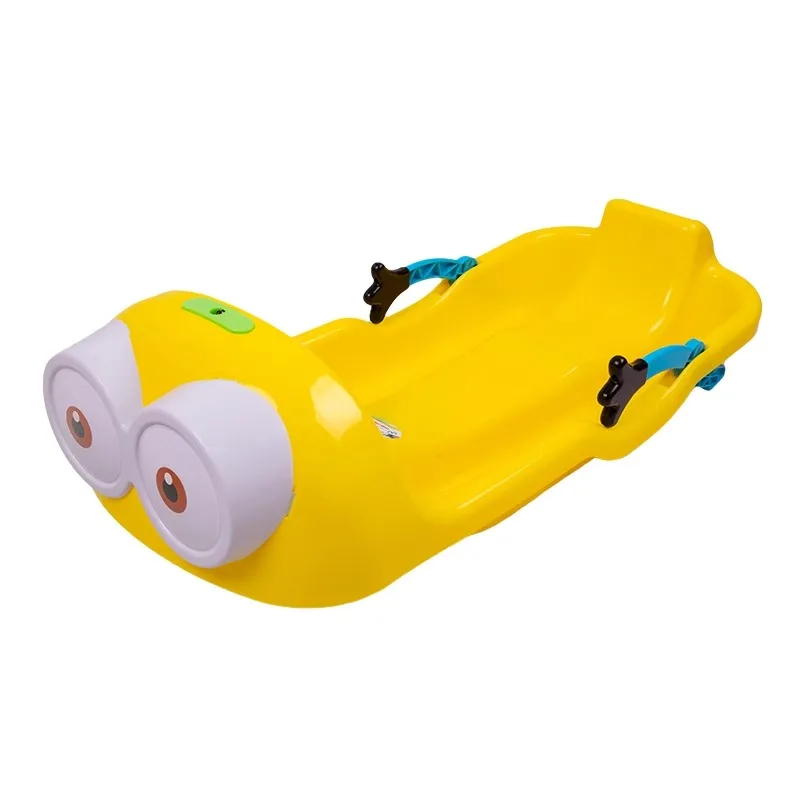 санки Double Thick Snowboard Skiing Board Skating Board Veneer Adult and Children Rim Wear-Resistant Snow Sledge