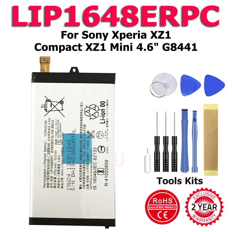 

XDOU High Quality LIP1648ERPC Battery For Sony Xperia XZ1 Compact XZ1 Mini 4.6" G8441 + Free Tools