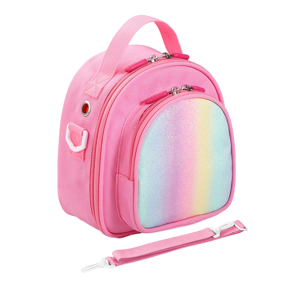 Carrying Case for Yoto Mini (2024 Edition) Travel Storage Bag Card Holder Hold Up to 30 Cards w/ Shoulder Strap for Audio Player