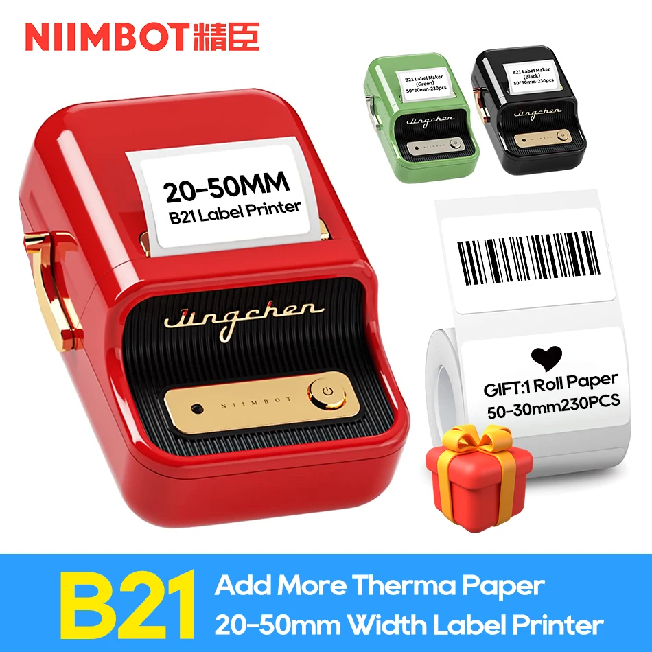 Bluetooth Pocket Portable Label Printer Thermal Label Printer Fast Printing  Home Office Use